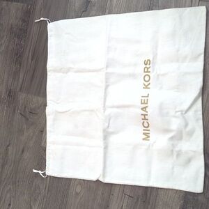 Michael Kors Dust Bag White w/Goldtone Lettering 20x20 NWOT